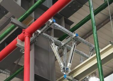 古田该抗震支架的整体式支吊架结构协调性好
